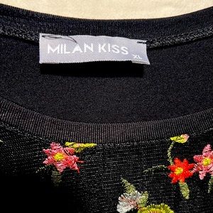 Women’s Black Mesh Top